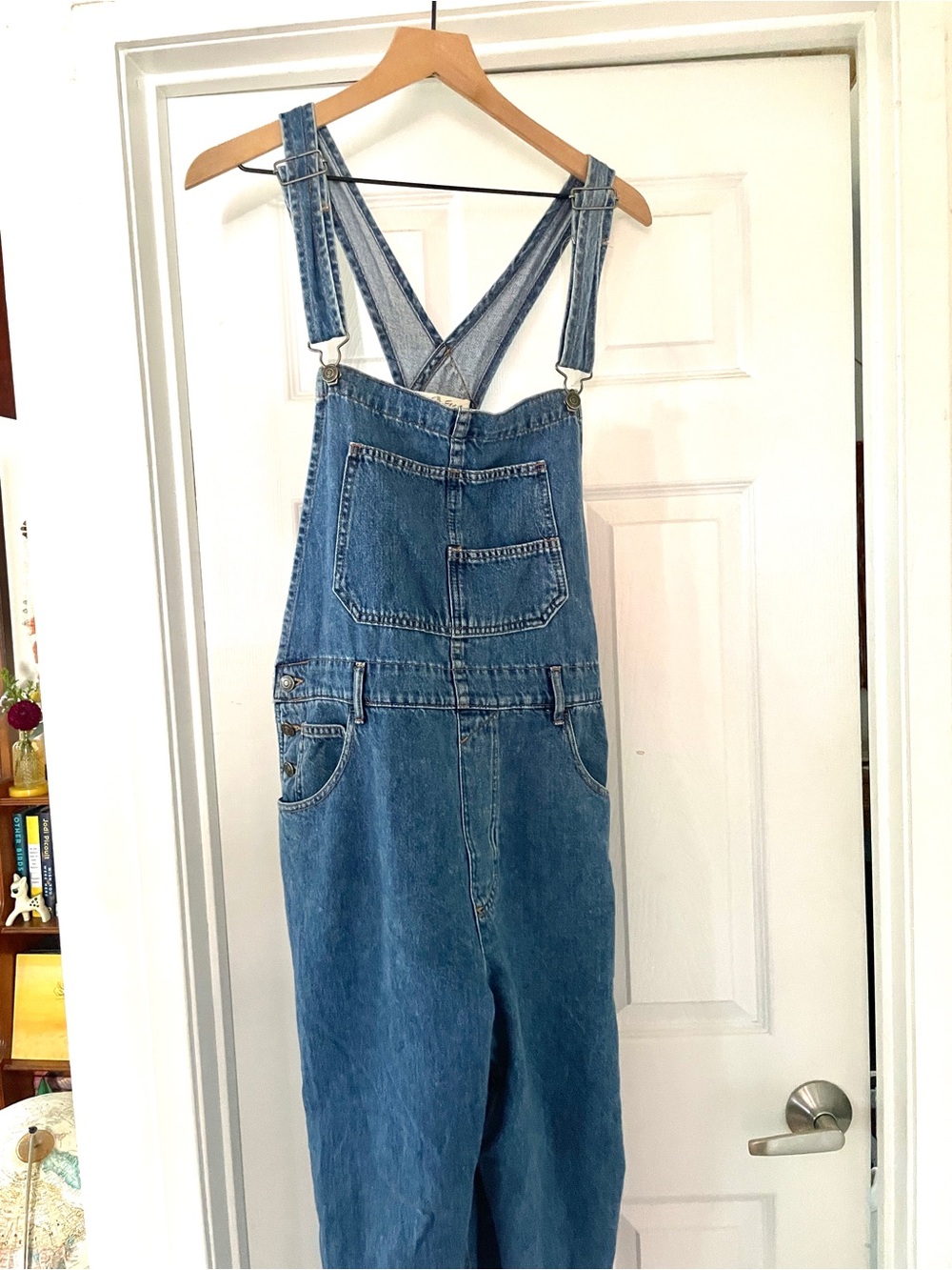 Free People "We The Free" Denim Overalls — Baggy Relaxed Fit - Picture 9 of 9